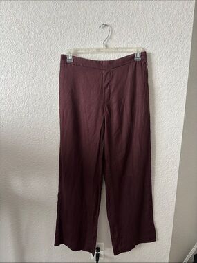 Madewell Women’s Wide-Leg Pants - Deep Burgundy